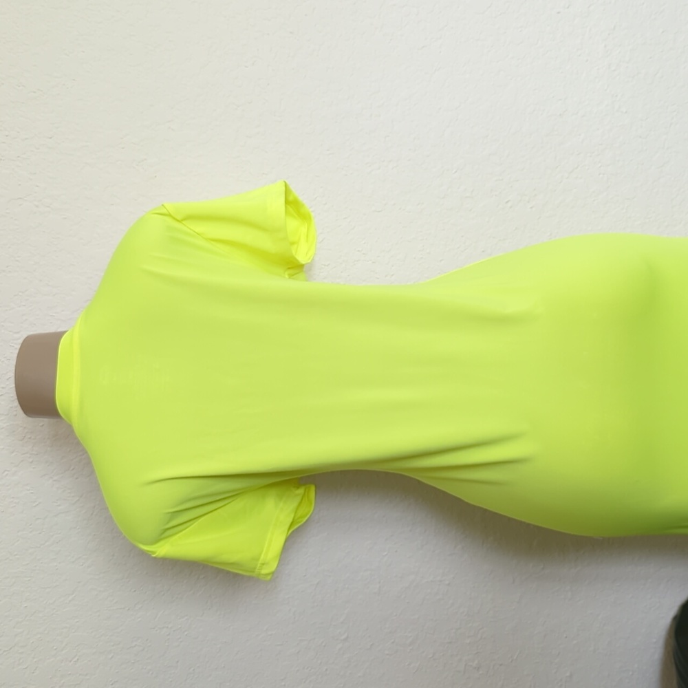 Posh Peanut Neon Green Maxi Dress Small - Picture 4 of 8